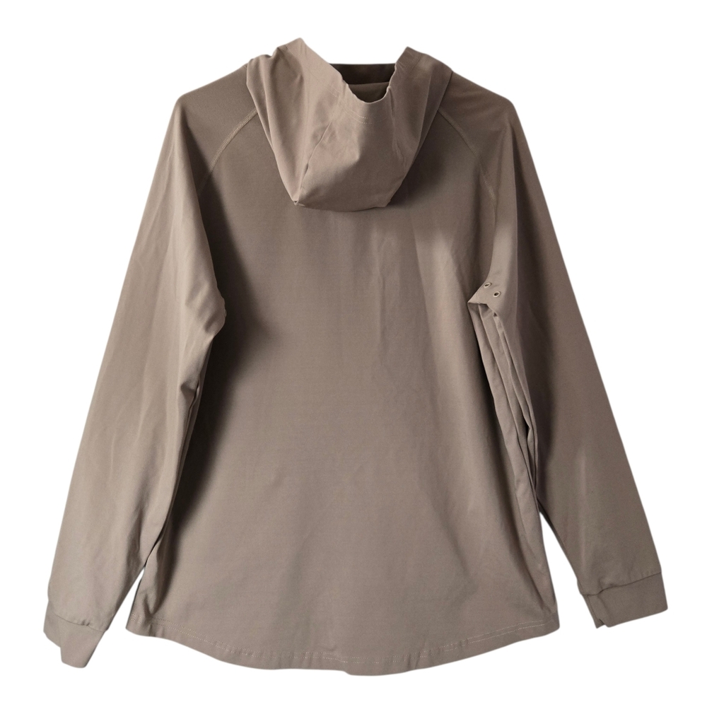 BYLT Premium Basics Elite Drop Cut Performance Pullover Hoodie Pocket Sand - Picture 3 of 15